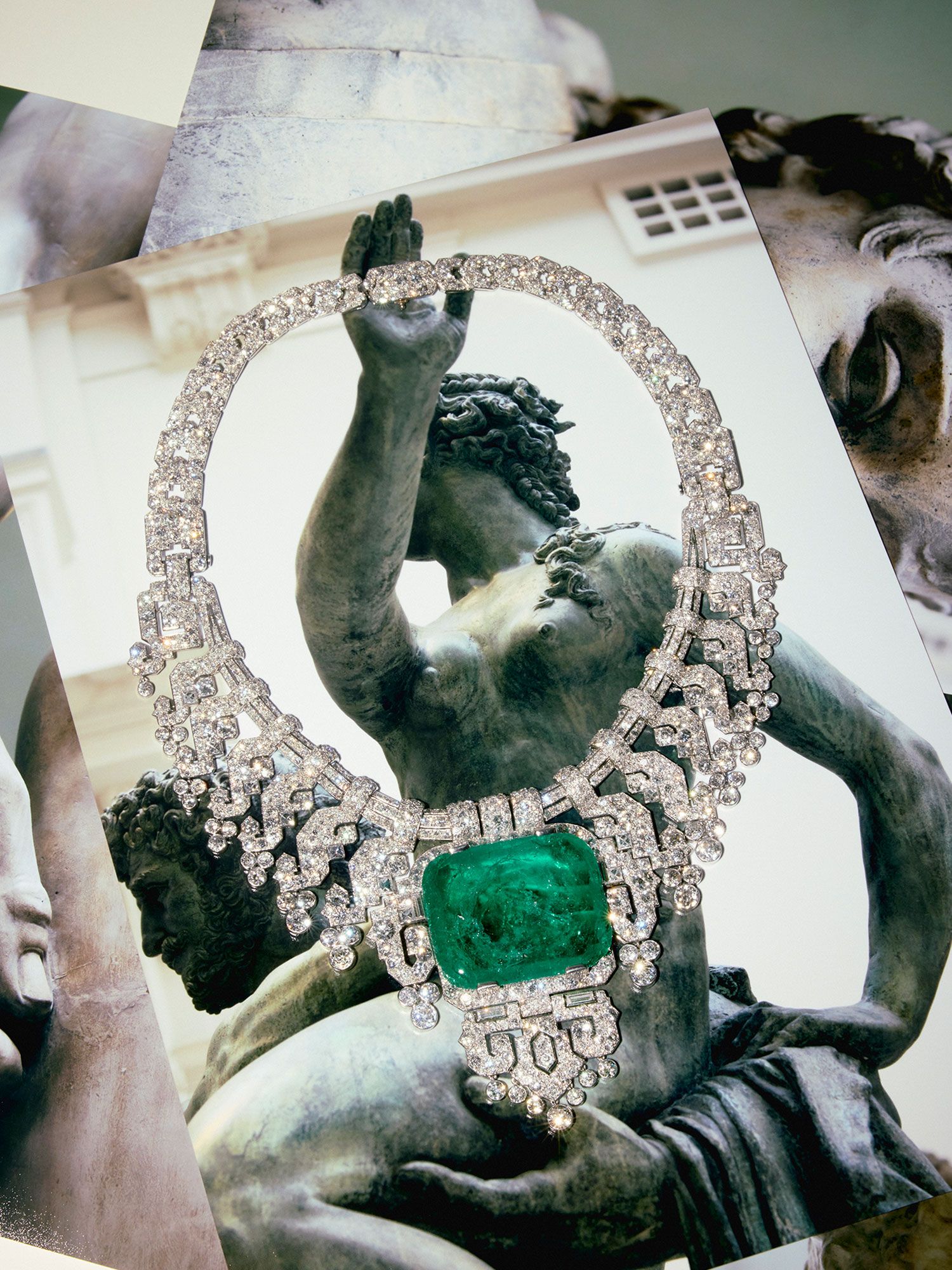 Image may contain Accessories Jewelry Gemstone Emerald Person Adult and Wedding