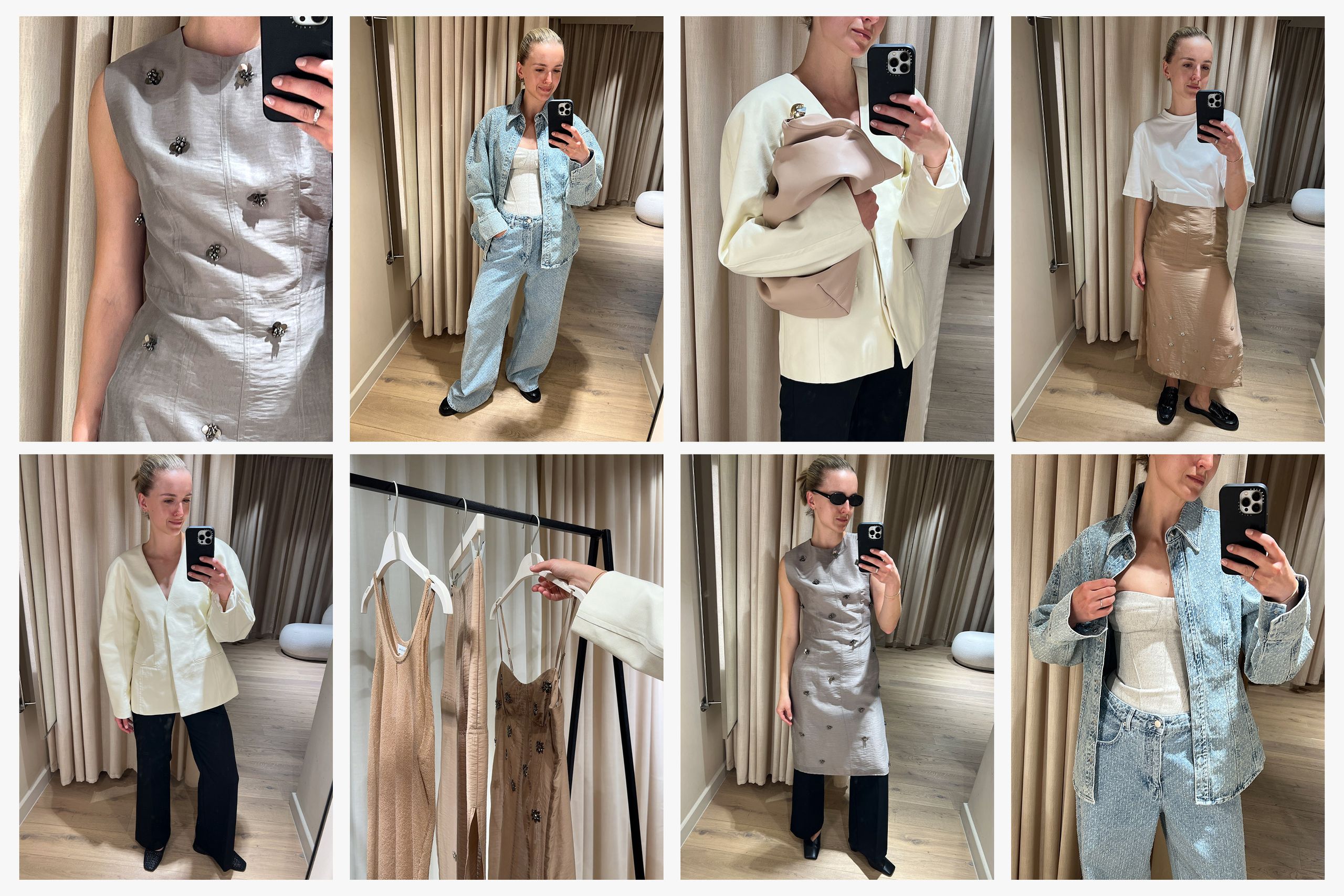 Image may contain Katie Wall Sarah Cardwell Blouse Clothing Coat Adult Person Electronics Mobile Phone and Phone