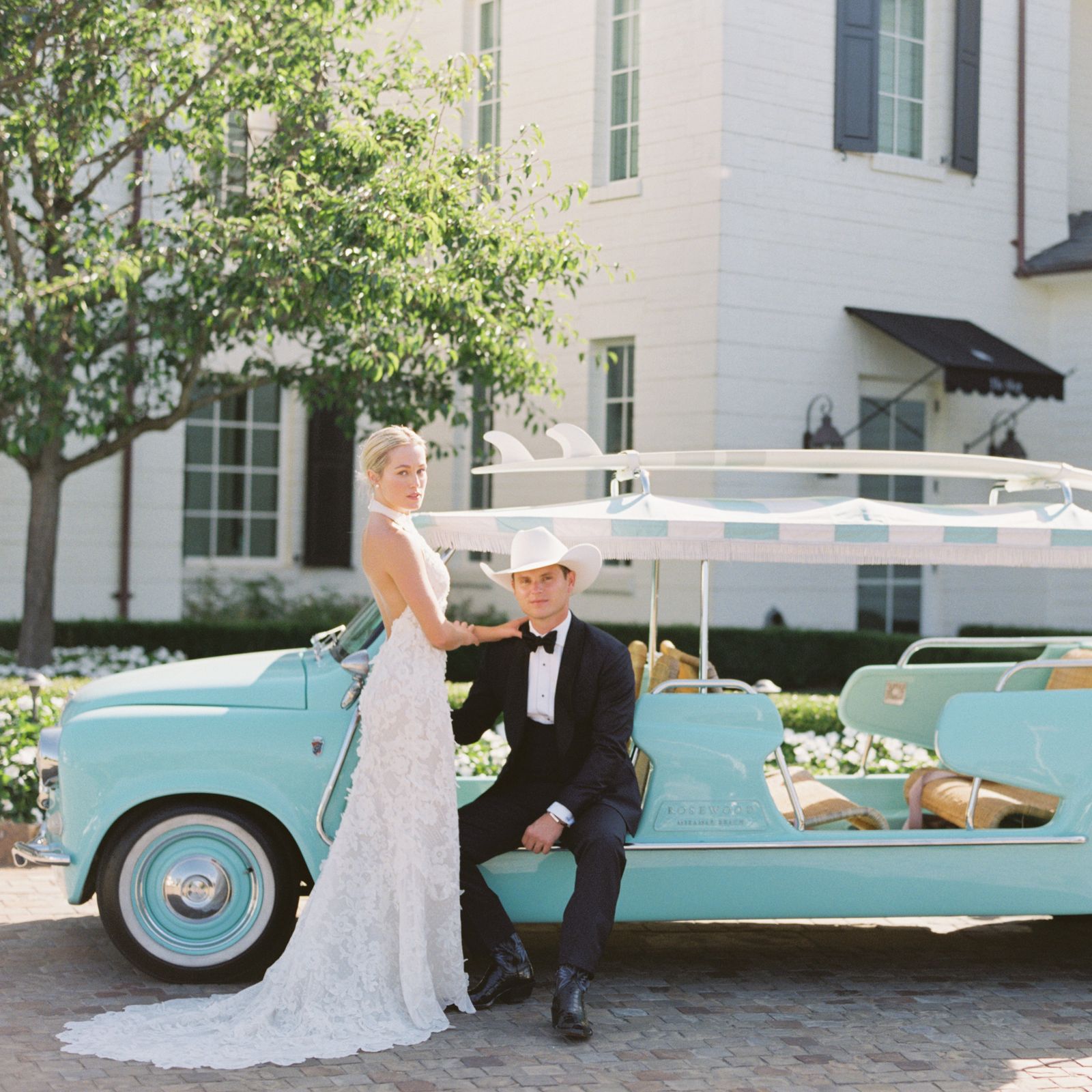 The Bride Wore Alexander McQueen For Her “Coastal Cowboy” Wedding In California