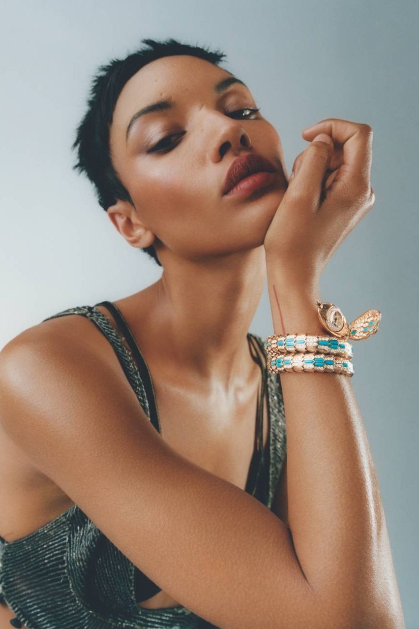 Image may contain Body Part Face Head Neck Person Adult Accessories Bracelet and Jewelry