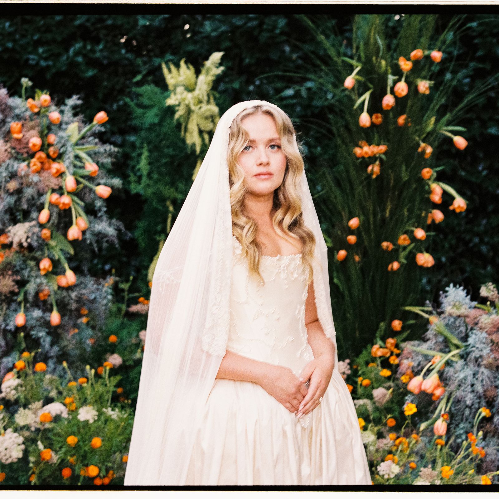 The Bride Wore A Pearl-Embellished Gown &#8211; And Matching Tabi Flats &#8211; For Her Wine Country Wedding