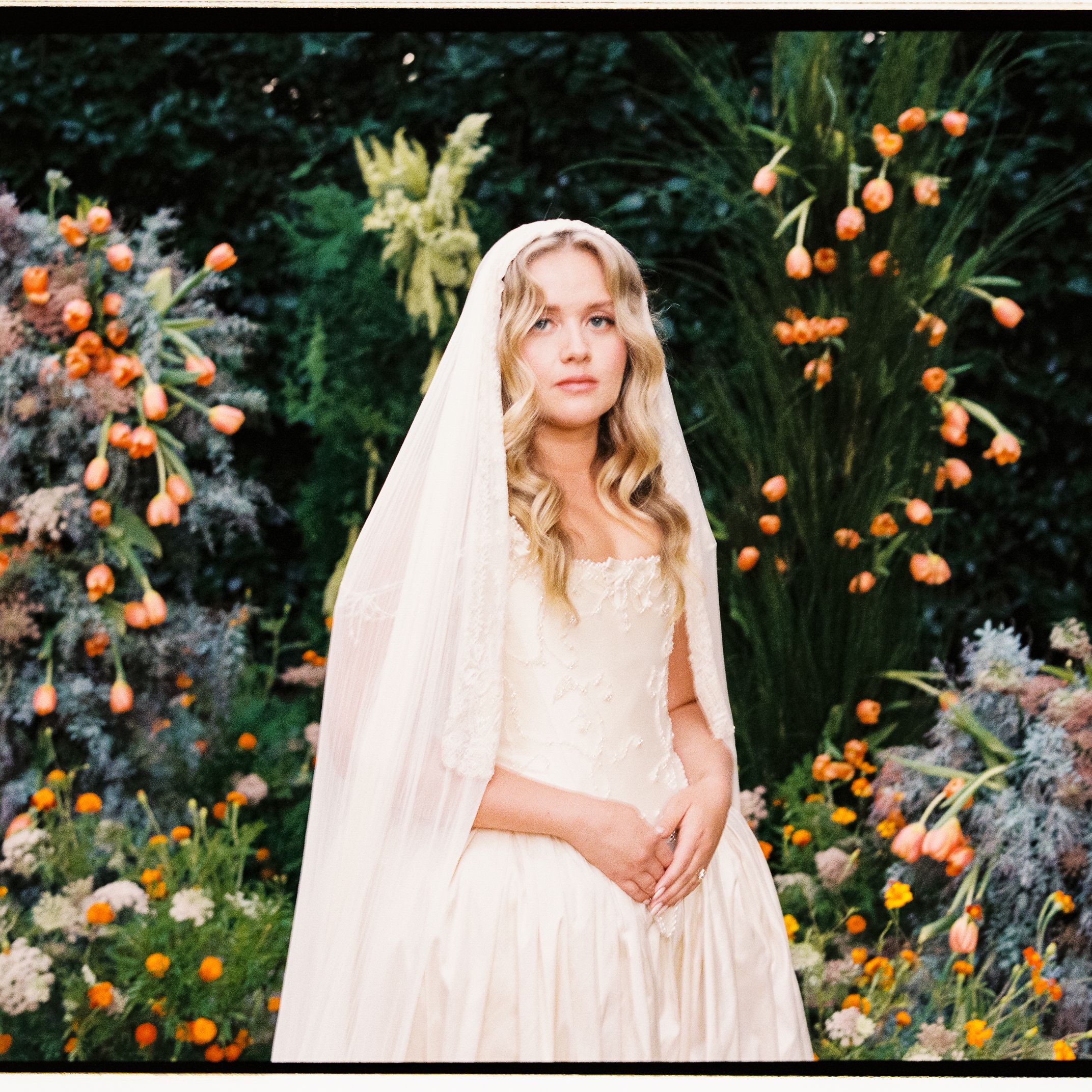 The Bride Wore A Pearl-Embellished Gown &#8211; And Matching Tabi Flats &#8211; For Her Wine Country Wedding