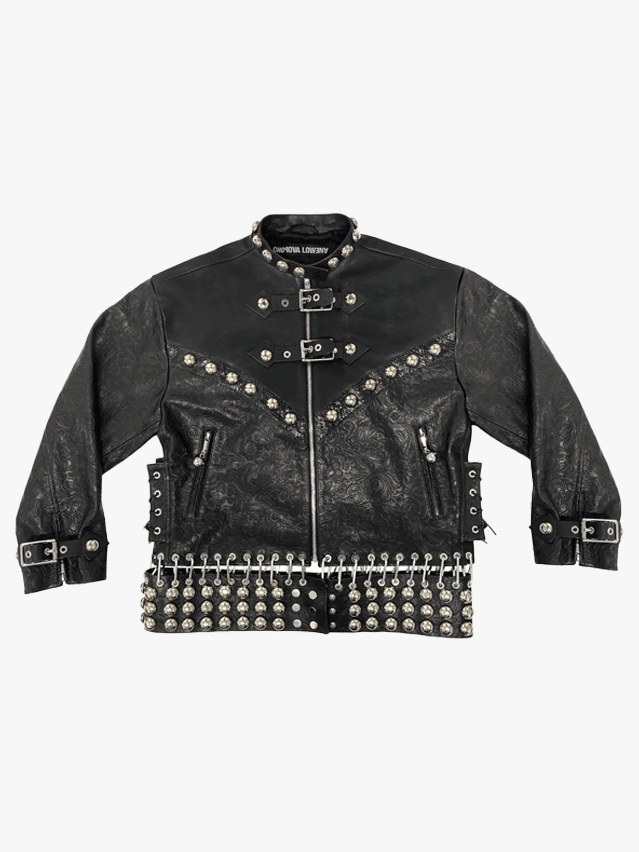 Image may contain Clothing Coat Jacket and Leather Jacket