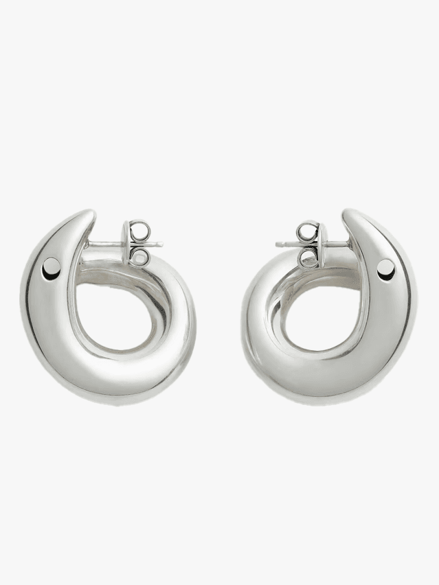 Image may contain Accessories Earring Jewelry and Silver