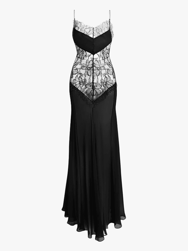 Image may contain: Clothing, Dress, Formal Wear, Evening Dress, Fashion, Gown, and Skirt