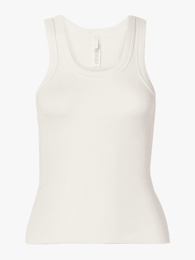 Image may contain Clothing Tank Top Undershirt and Vest