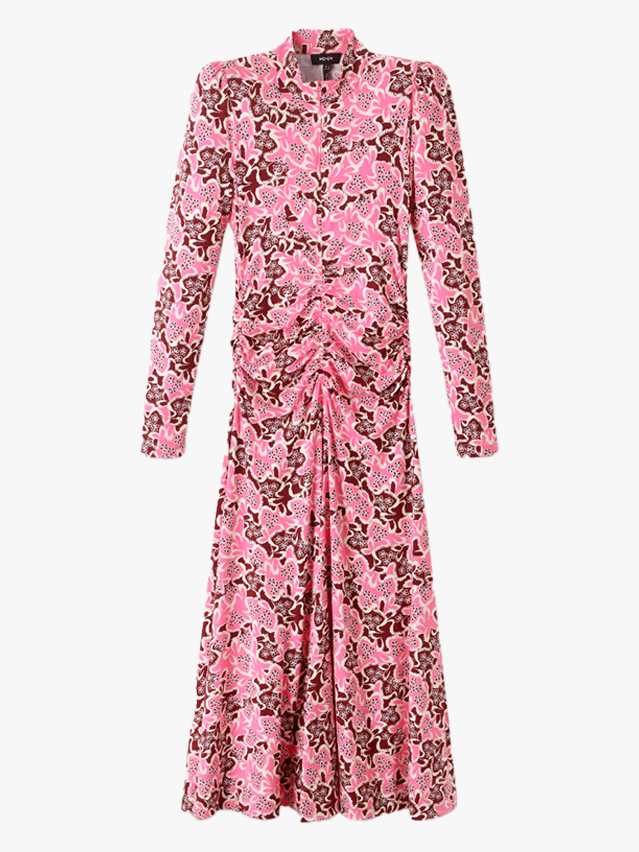 Image may contain Clothing Long Sleeve Sleeve Fashion Dress Robe Formal Wear and Coat