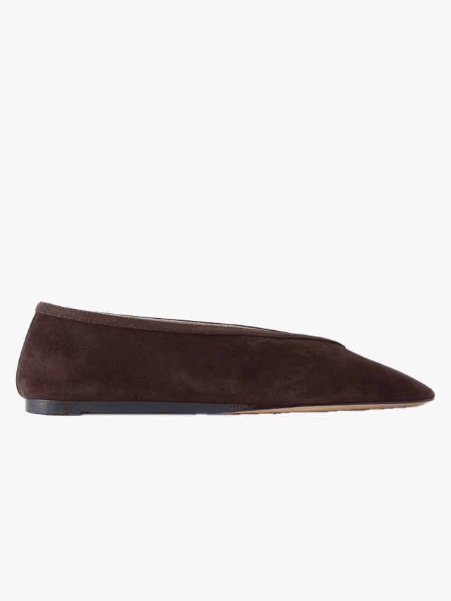 Image may contain Suede Clothing Footwear and Shoe