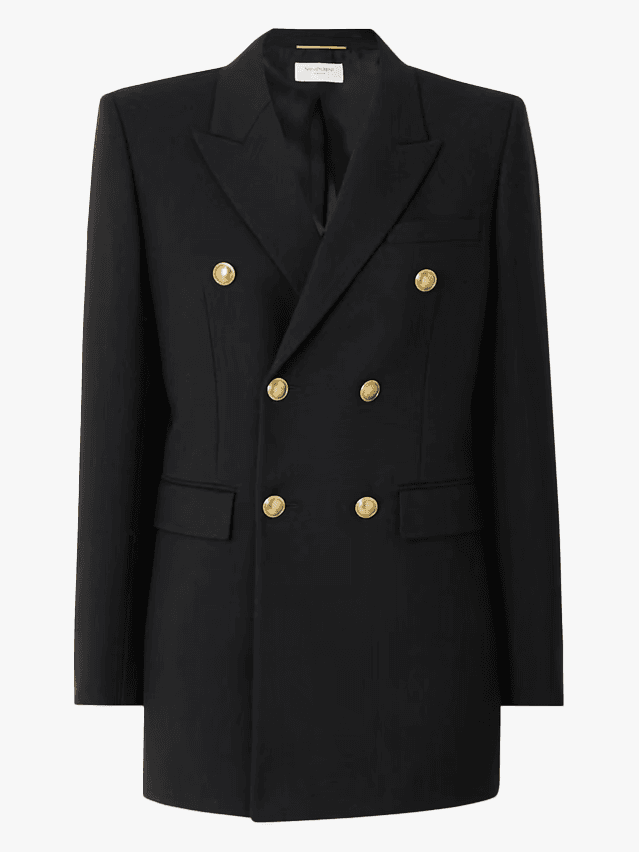 Image may contain Clothing Coat Blazer Jacket and Overcoat