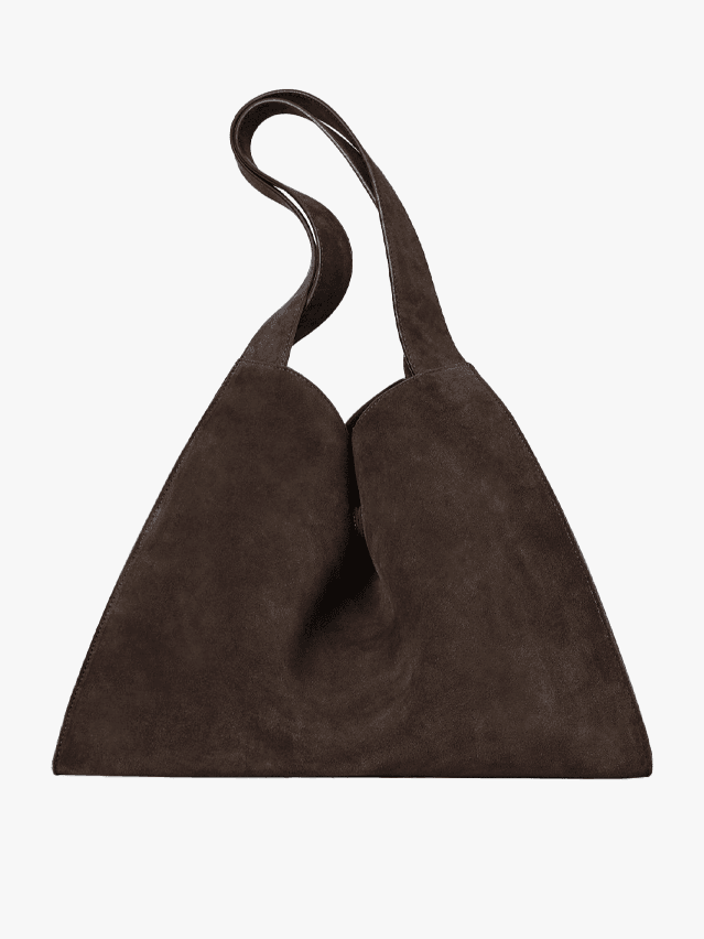 Image may contain Accessories Bag Handbag Purse and Suede